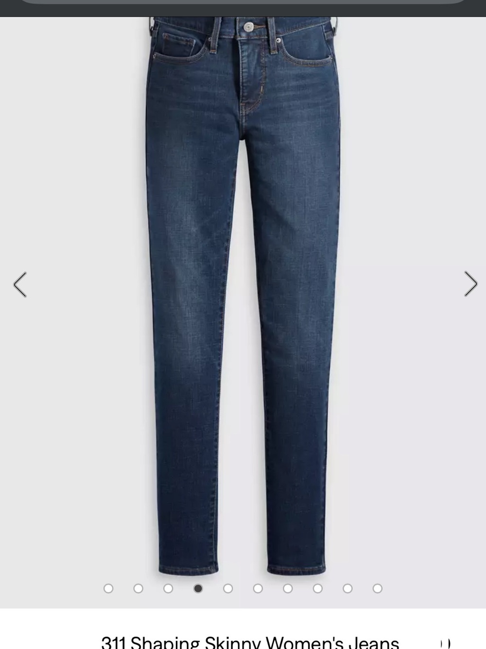 Levi's 311 Blue Mid Wash Shaping Skinny Jeans